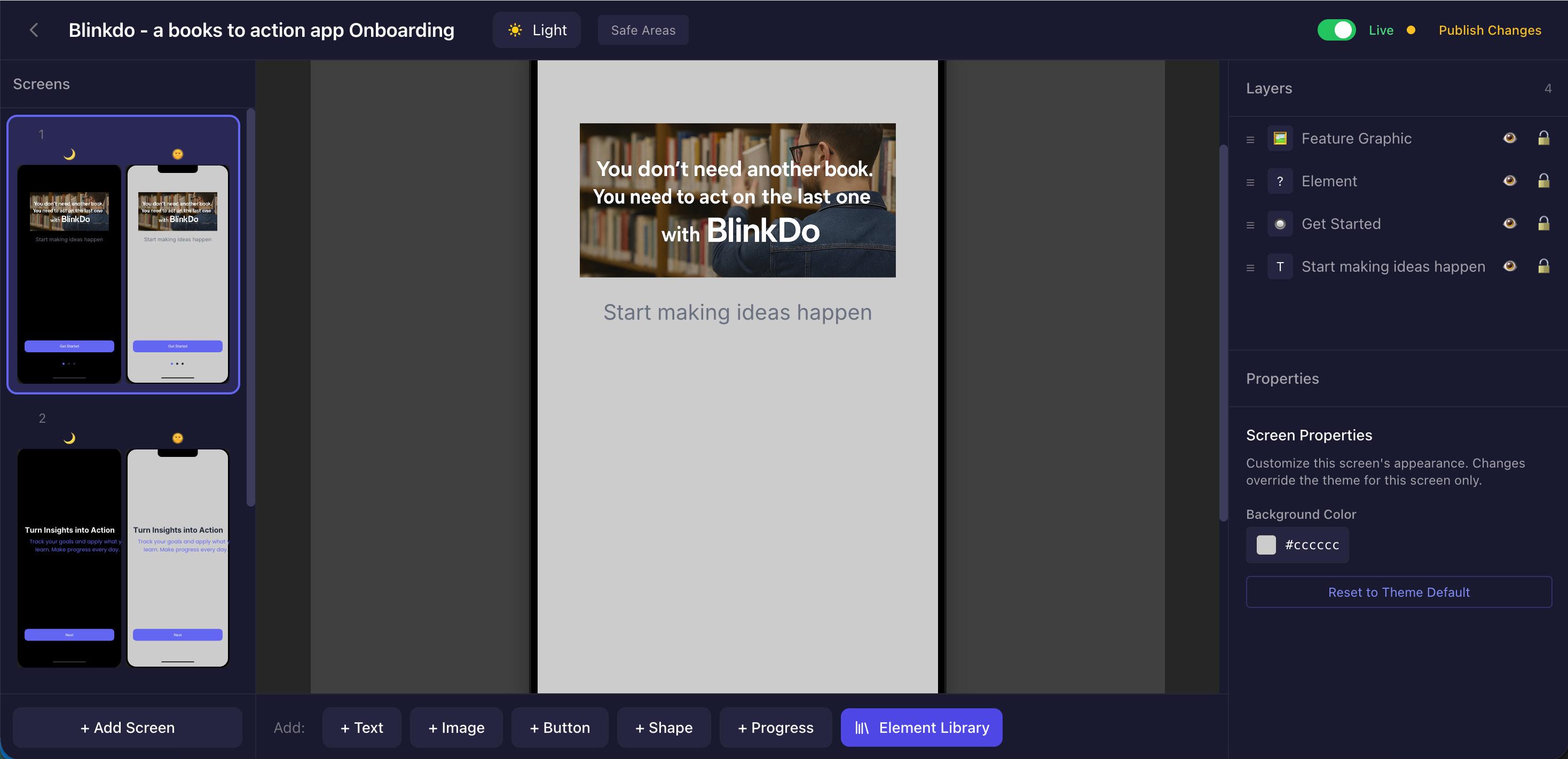 Snoopr story editor interface
